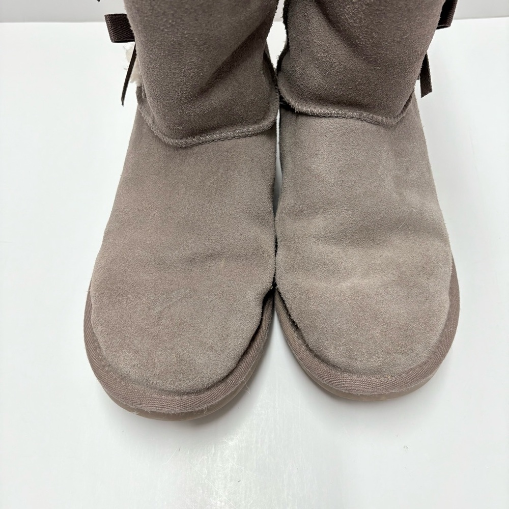 Ugg Koolabura Victoria Tan Suede Boots With Bows Tan Sz 5 - Picture 7 of 7